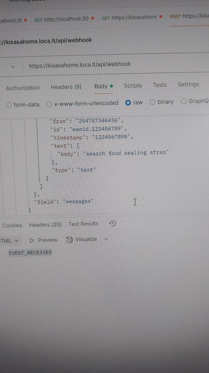 WhatsApp Product Search